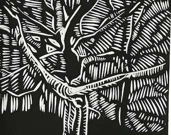 ORIGINAL LINOCUT PRINT - Dance