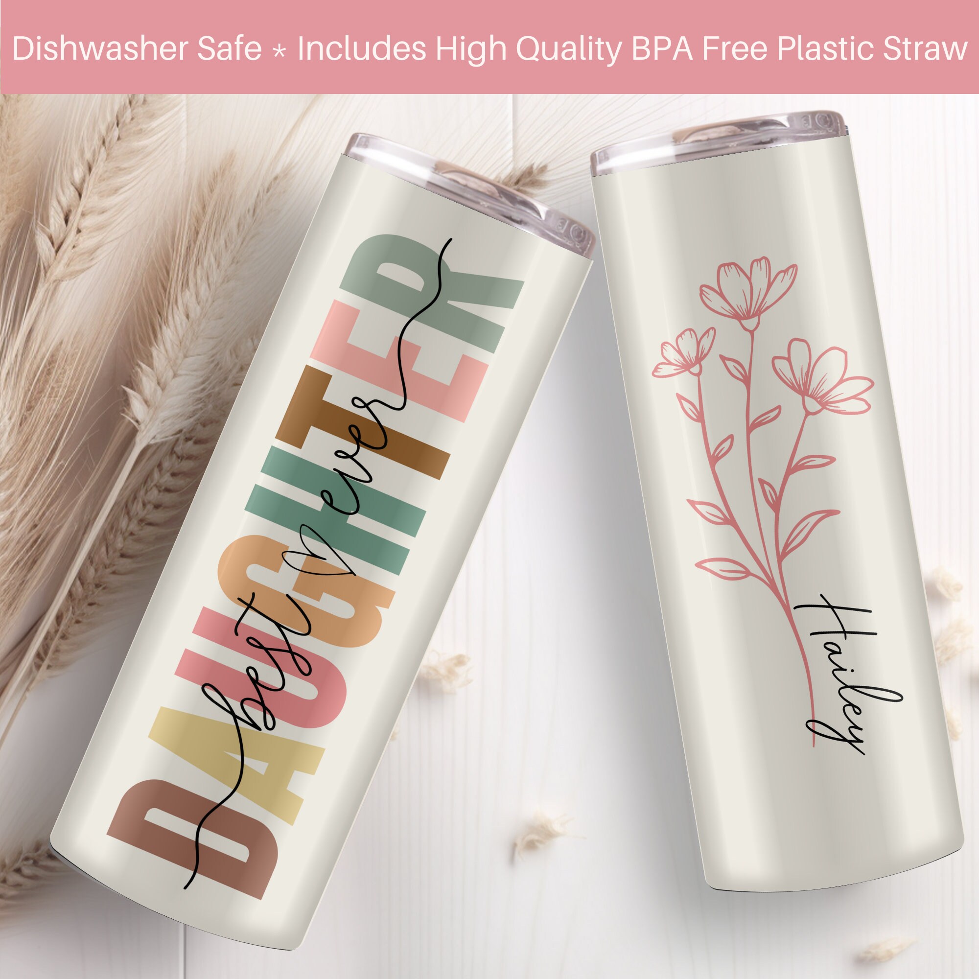 Forever My Baby Girl - Family Personalized Custom Tumbler - Gift For Mom, Daughter