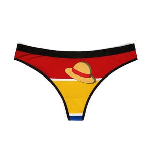 Straw Hat - One Piece - Women&#39;s Thong