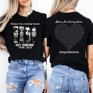Ozzy Osbourne Memorial T-Shirt - Black Sabbath Rock Tee