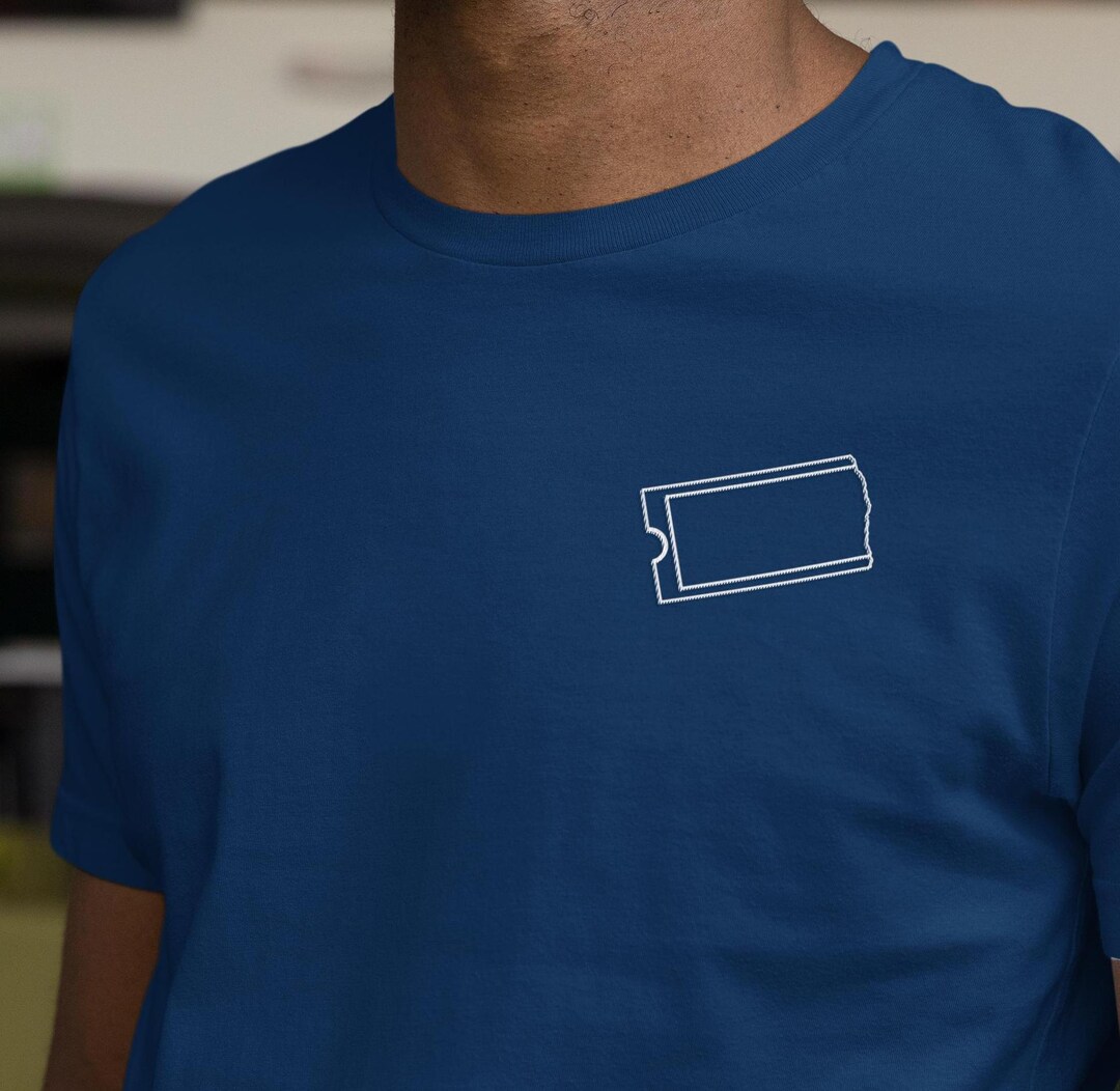Embroidered Blockbuster Video Sign Inspired Outline T Shirt - for ...