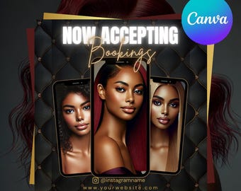 Now Accepting Bookings Instagram | Editable Canva Template