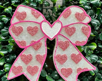 Valentine's Day Heart Bow Car Freshie