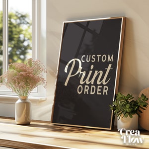 FULLY CUSTOM PRINT of anything you want in my art style, Hand drawn custom illustration, Unique pet illustration, Personalised Birthday Gift