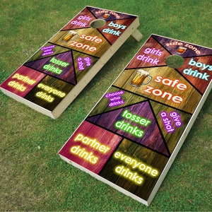 Cornhole Wrap | Digital Download | Drinking Game Cornhole Wrap | Decals | Cornhole Board Maker |