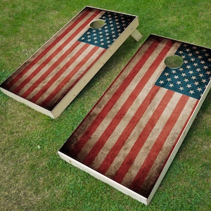 Cornhole Wrap | Digital Download | American Flag | American Flag Wrap | Decals | Stars And Stripes | Cornhole Board Maker |