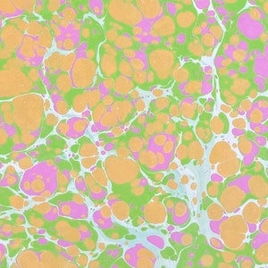 VECCHIA MAGAZZINO / Carta marmorizzata / 46 x 32 cm / 120 gsm (grana lunga) / Neon Shell