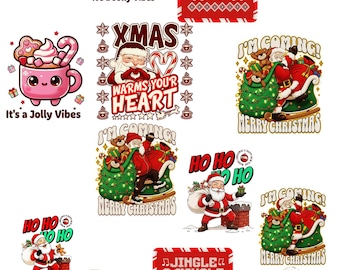 Funny Christmas Meme PNG Bundle | Sarcastic Holiday Designs (Instant Download)