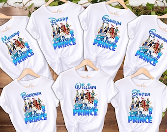 Disney Prince Birthday Shirt, Birthday Boy Shirt, Birthday Party Shirt, Disney Birthday Shirt, Family Birthday Shirt, Birthday Trip Shirt