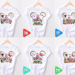 Disney Princess Christmas Shirt, Disneyland Xmas Girls Trip, Disney Princess Christmas Tee, Ariel Christmas Shirt, Belle, Aurora, Elsa, Show Bild 7