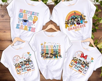 Disney Graduation Shirt, Happiest Grad On Earth Shirt, Tassel to the Castle Shirt,Graduate Senior 2024,Family Vacation Shirt,Magical Kingdom