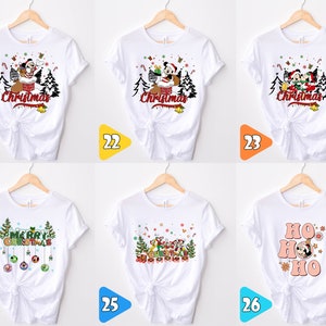 Disney Princess Christmas Shirt, Disneyland Xmas Girls Trip, Disney Princess Christmas Tee, Ariel Christmas Shirt, Belle, Aurora, Elsa, Show Bild 8