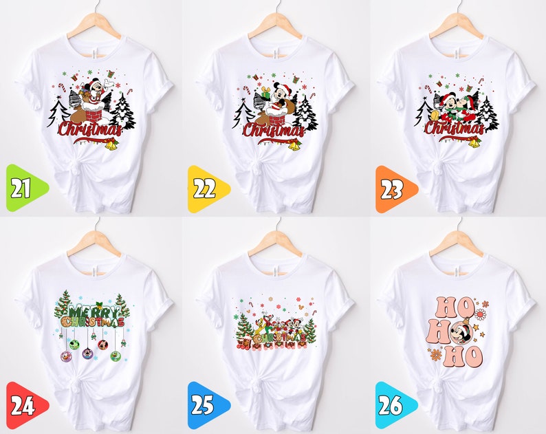 Disney Princess Christmas Shirt, Disneyland Xmas Girls Trip, Disney Princess Christmas Tee, Ariel Christmas Shirt, Belle, Aurora, Elsa, Show Bild 8