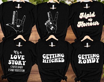 Disney Bridal Party Shirt, Maid of Honours Shirt, Bride Babe Shirt, Getting Rowdy, Bachelorette Party Shirt, Lets Go Girls Shirt, Love Story