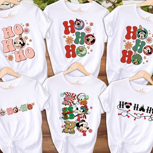 Mickey Mouse Christmas Ho Ho Ho Shirt, Disney Trip Family Matching Shirts, Christmas Vacation Tshirt, Disney Family Shirt, Funny Xmas Tee