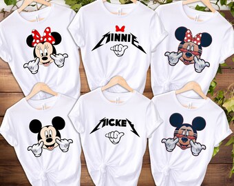 Disney Rock Shirt, 50th Years Anniversary, Mickey Rock Shirt, Minnie Rock and Roll Shirt, Mouse Aviator Shirt, Disney Party Shirt
