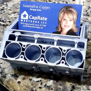 Engine Block Business Card Holder (ZR1)
