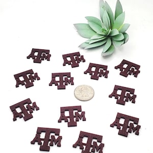Aggie Confetti: Maroon Texas A&M Party Decor (Set of 12)