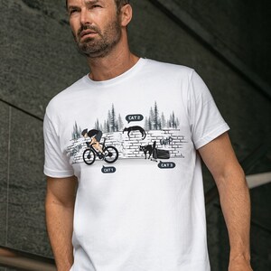 Bicycle Race, Cycling Shirt, Cat, Cyclist Shirt, Bicycle, Cycling Gift, Cyclist Gifts, Bicycle Rider, Cyclist, Gift for Her, Gift for Him