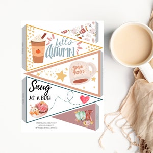 You&#39;ve been booed alternative pennant flag set, Set of 15 pennant flag printables, Fall printables, Pennant flags, Fall Pennant flag, Fall