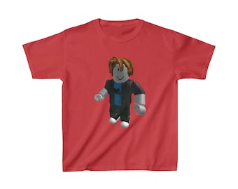 Bacon Hair Roblox character Heavy Cotton T-shirt for kids