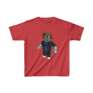 Bacon Hair Roblox character Heavy Cotton T-shirt for kids