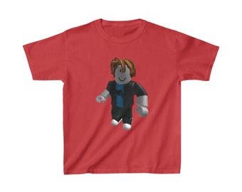 Bacon Hair Roblox character Heavy Cotton T-shirt for kids
