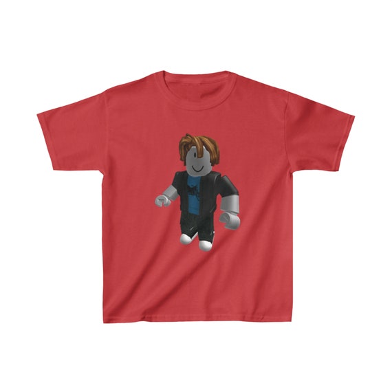 Bacon Hair Roblox Character Heavy Cotton T-shirt for Kids 