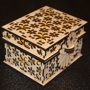 Decorative box, laser box, jewelry box, childs jewelry box