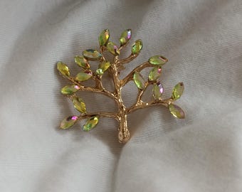 Broche Strass Multicolore Vintage Du Japon - 6,3 Cm - Excellent état