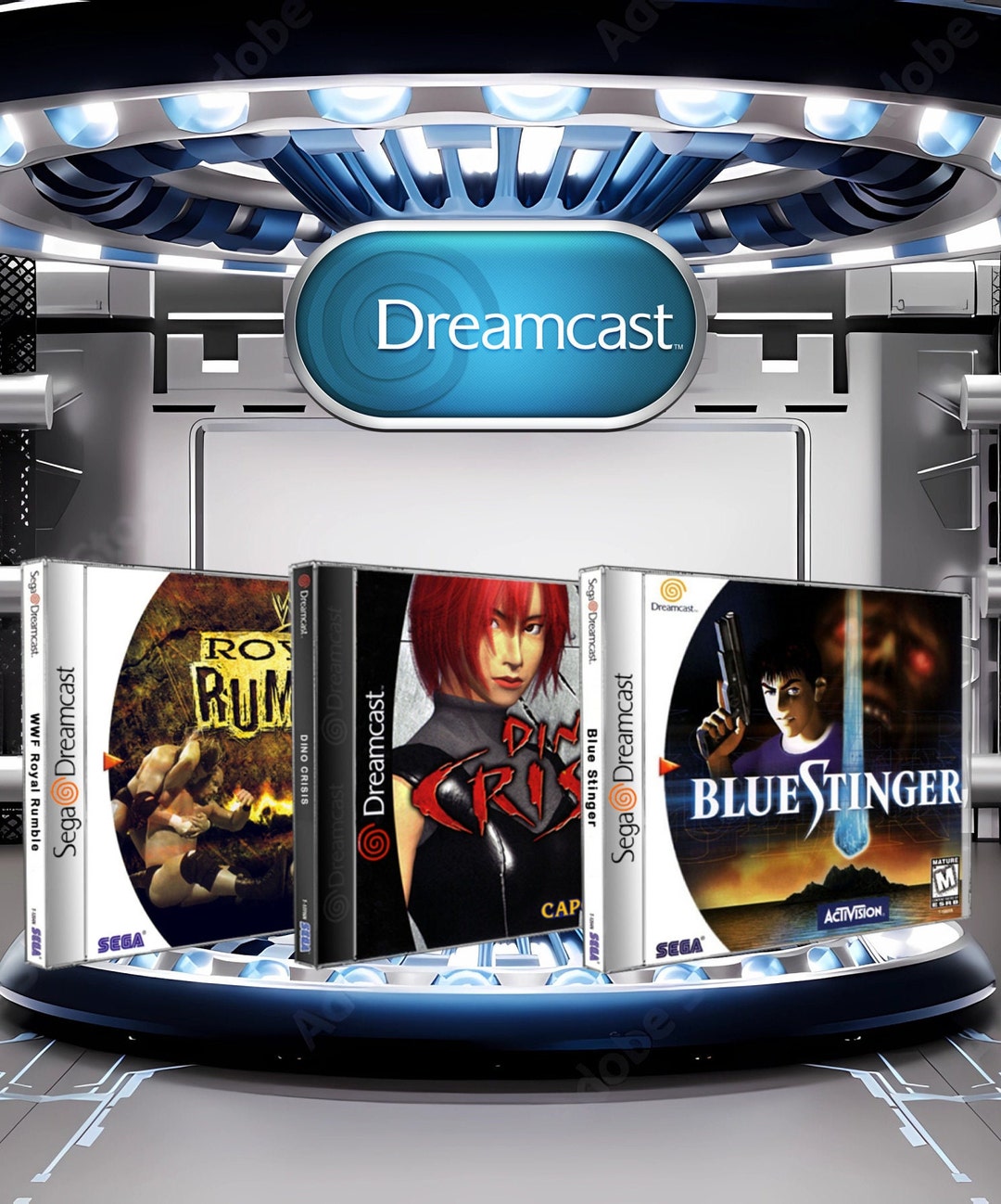 Sega 1999 Dreamcast Dream Cast Custom Replacement