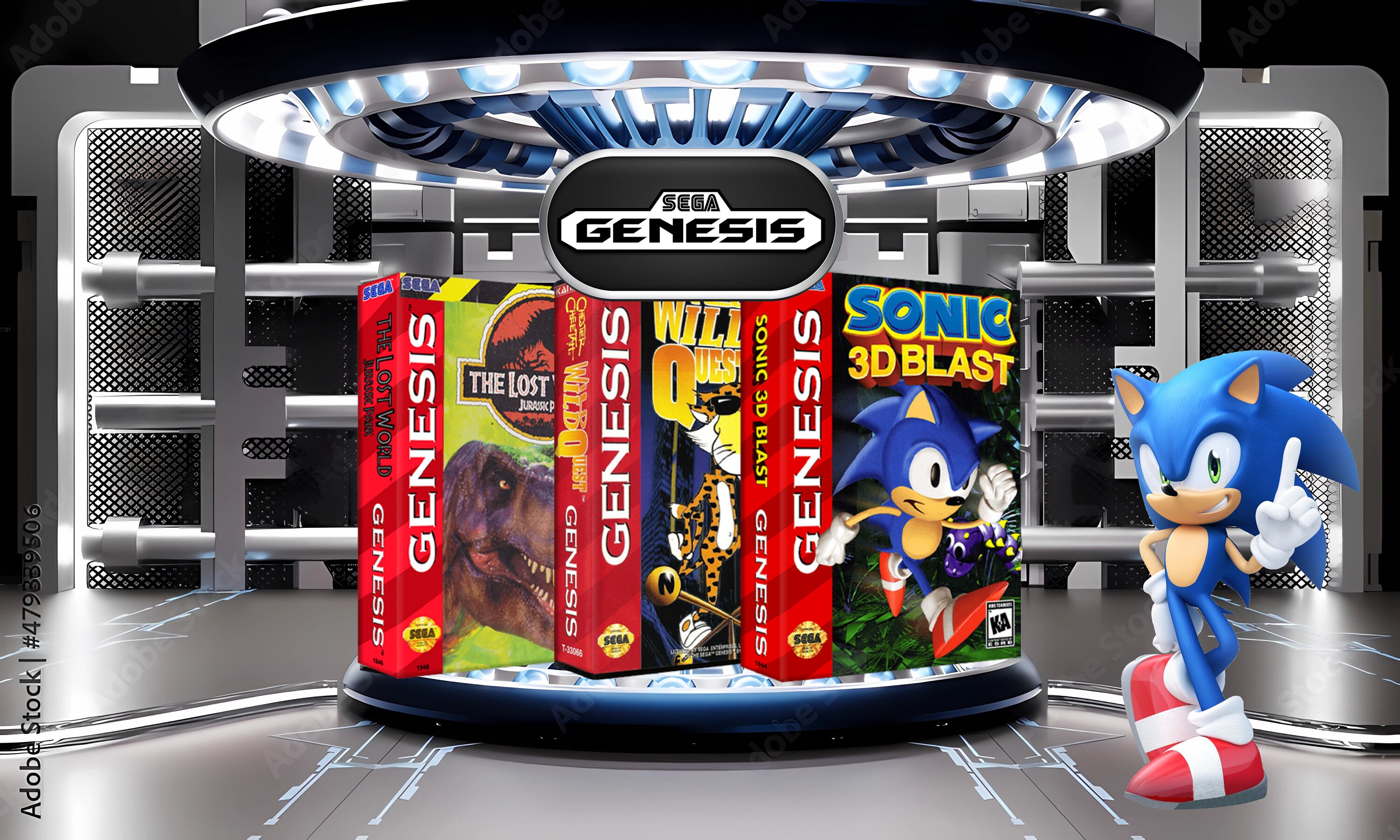 Genesis Reproductions Sega 1988 Genesis Custom Replacement Reproduction Covers artwork Only ...