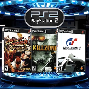 Sony 2000 PlayStation 2 PS2 Custom Replacement Reproduction Covers (Artwork Only No Game or Case)
