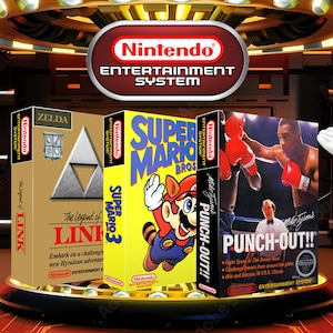 Nintendo 1983 NES (Original Nintendo) Custom Replacement Reproduction Covers (Artwork Only No Game or Case)