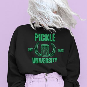 Pickle University, Vintage Pickles Sweatshirt, Canning Season Sweatshirt, Pickle Lovers Sweater, Homemade Pickles Sweater, Pickle Crewneck