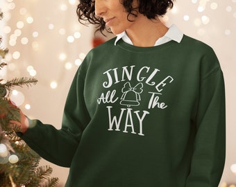Sudadera Jingle, Sudadera navideña, Crewneck navideño para mujer, Sudaderas de invierno para mujer, Regalo para ella, Sudadera de invierno unisex