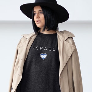 ISRAEL Sweatshirt, Israel Shirt, Israel Gift, Israel Souvenirs, I Love Israel, Israeli Diaspora Shirt, Cute Israel Crewneck Sweater