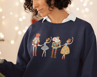 Nutcracker Sweatshirt, Christmas Sweatshirt, Sugar Plum Fairy Shirt, Christmas Sweater, Christmas Shirt, Xmas Shirt, Christmas Gift, 2024