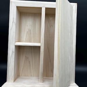 Handcrafted Customizable Wooden Recessed Wall Niche/ display nook. Price is based on product.
