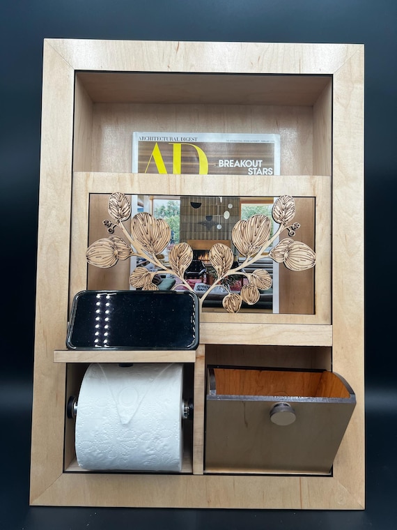 Recessed Toilet Paper Dispenser With Magazine Storage. One or Two