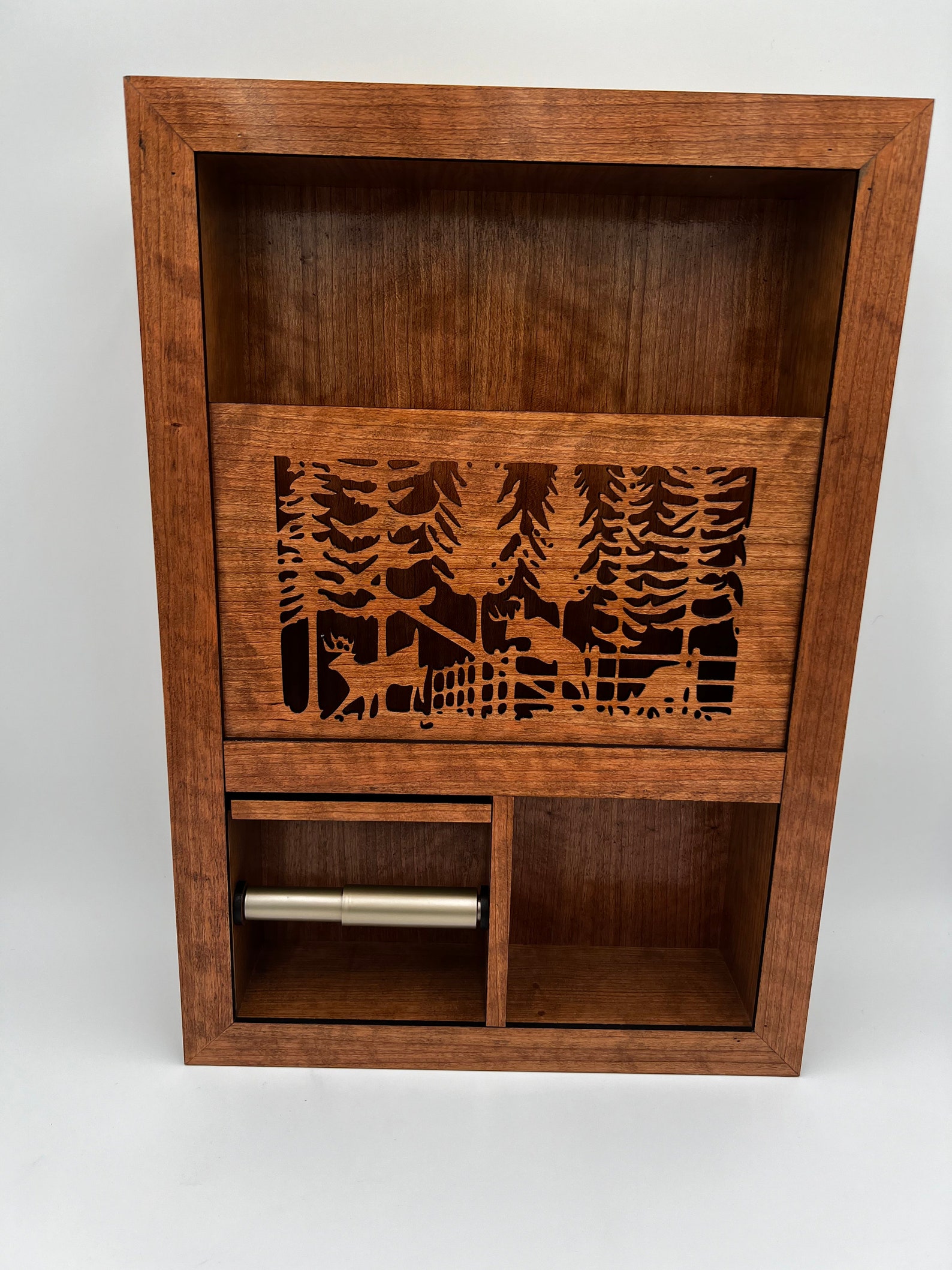 Recessed Toilet Paper Dispenser With Magazine Storage - Etsy