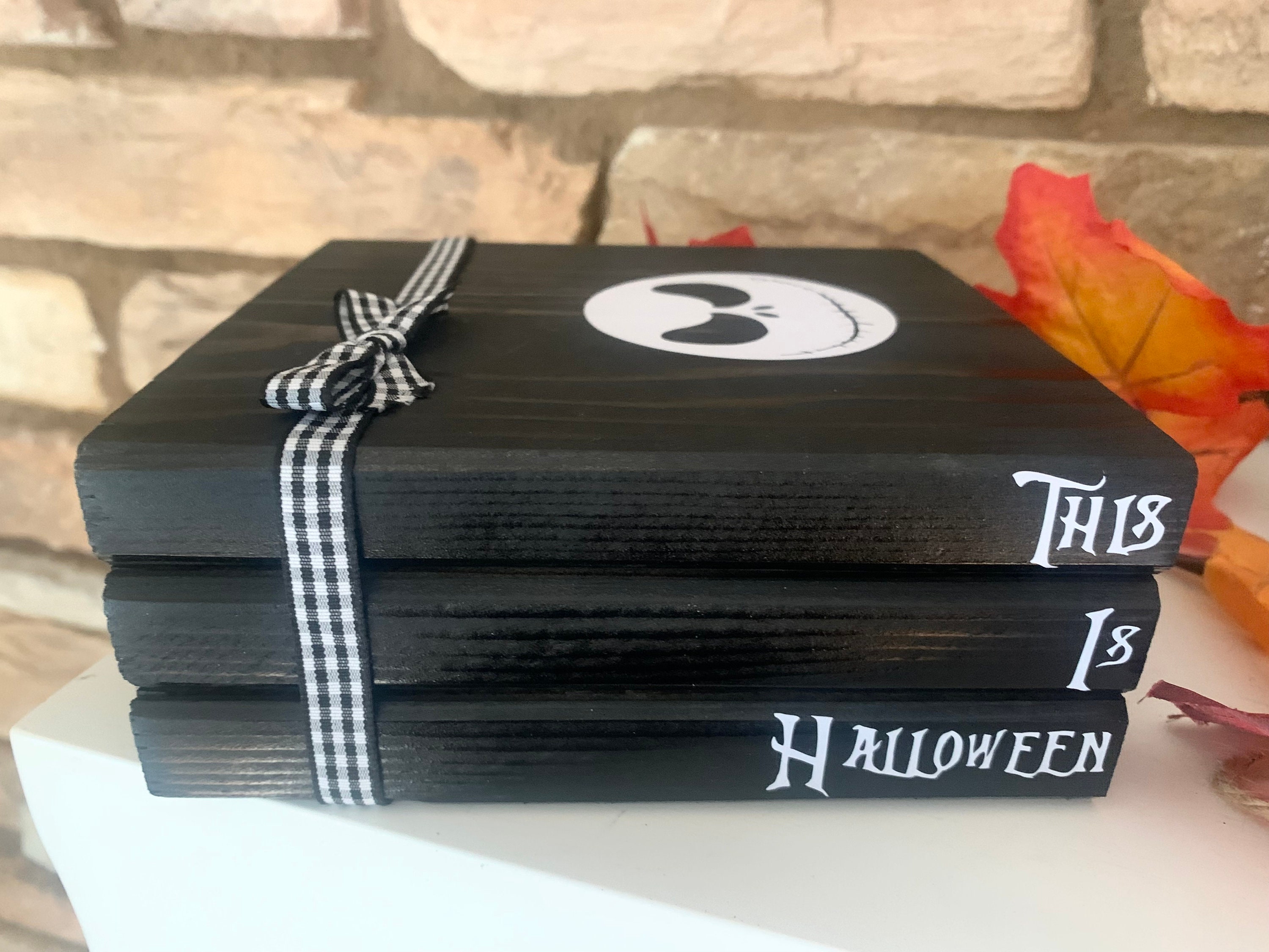 Nightmare Before Christmas Inspired Book Stack - Etsy