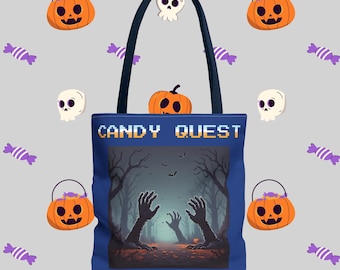 Trick Or Treat Bag, Halloween Bag For Treats, Halloween bag Collecting Treats, Durable Shopping Bag, Trick-Or-Treat tote bag, Halloween Gift