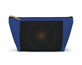 Travel bag, Laser lines design, Space spectrum, Retro vibes, 70s 80s Style, aesthetics, Stylish, Music lover's bag, accessory, cosmetics bag