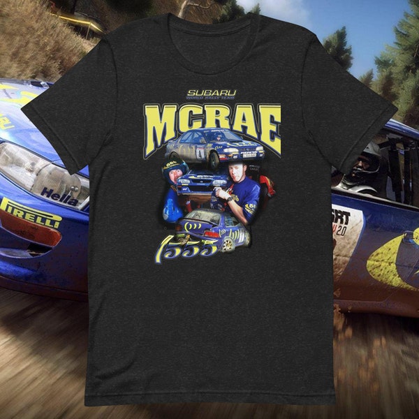 Colin McRae Shirt - Subaru World Rally Team 90s vintage x Bootleg Style Rap Tee, Cadeaux pour lui et elle, Unisexe CND