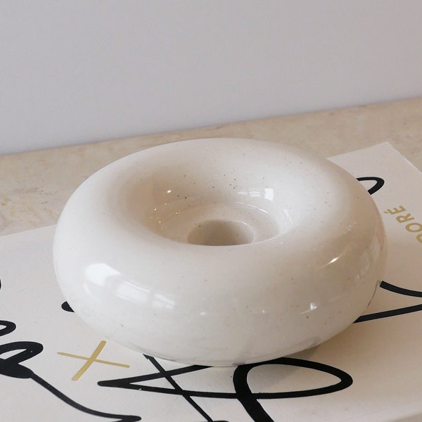 Ceramic Taper Candle Holder | Candlestick Holder | Minimal Nordic Style | Modern Chic | Tabletop | Wedding Favor | Housewarming Gift