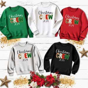 Christmas Crew Sweatshirt, Matching Family Christmas Sweatshirt, Group Christmas 2024 Sweatshirt, Holiday Sweatshirt, Christmas Trip Sweater