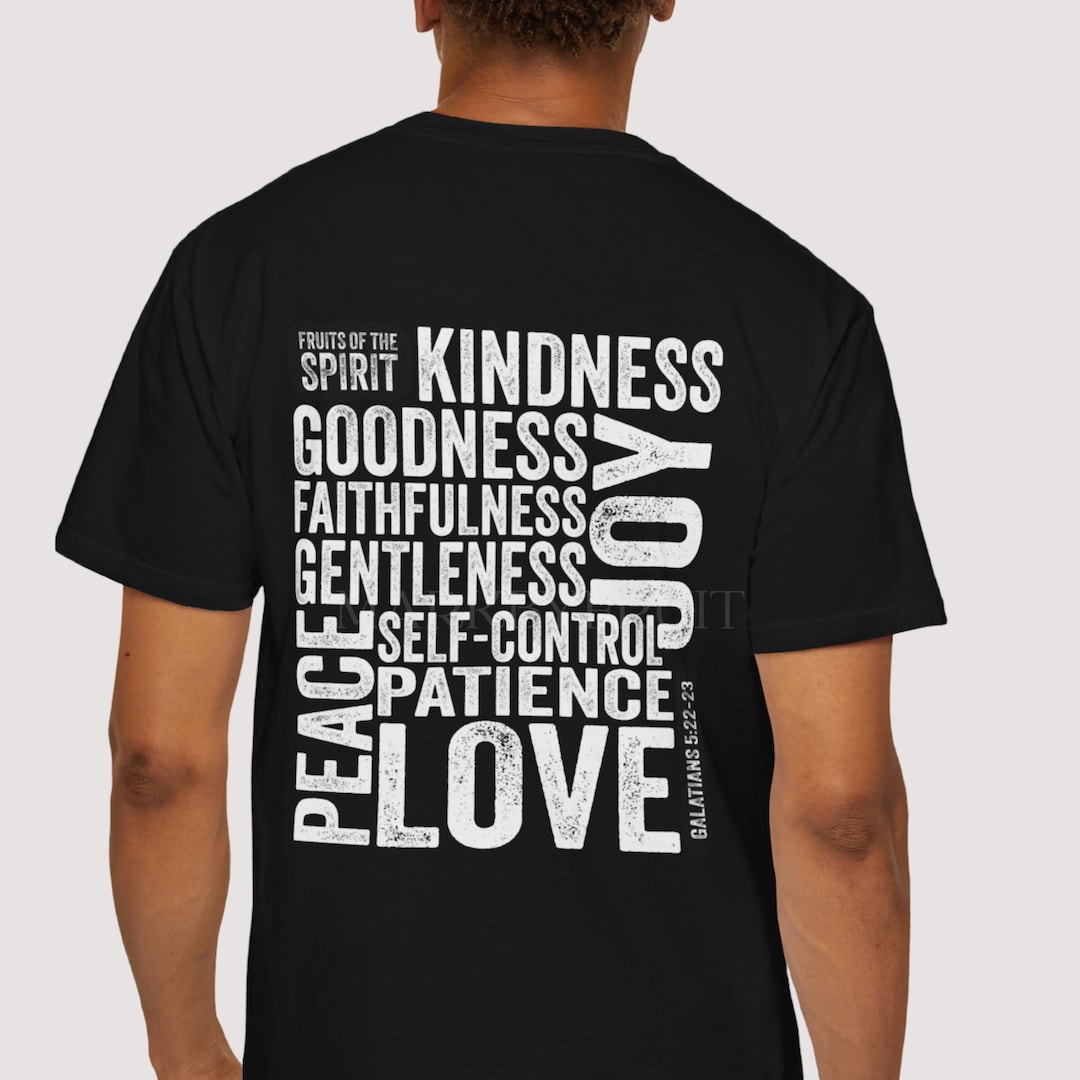 Fruits of the Spirit Shirt, Christian Faith Tee, Bible Verse Shirt ...