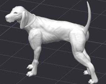 ポインター犬 STL 3D プリンター ファイル 狩猟 ハント 動物 ペット