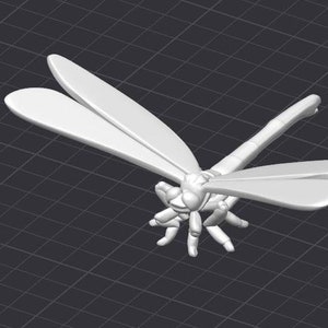 Dragonfly Dragon Fly STL 3D Printer File Insect